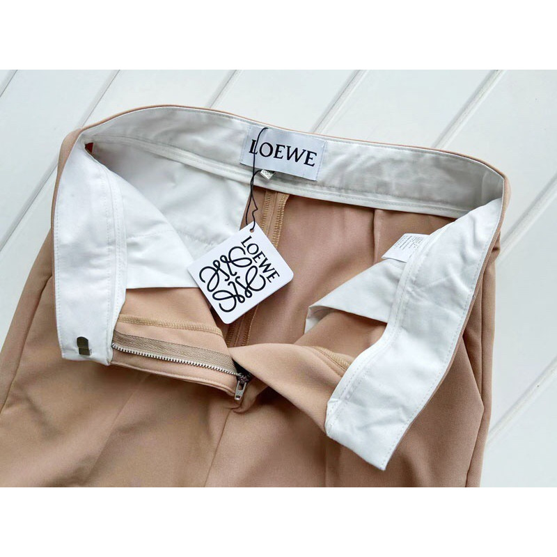Loewe Beige Pleat-Front Trousers