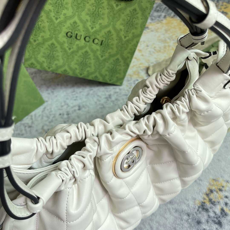 G*u*i deco medium tote bag white