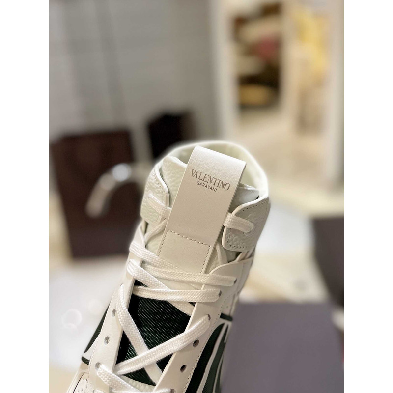 Valentino VLTN High Top Sneaker Black And White