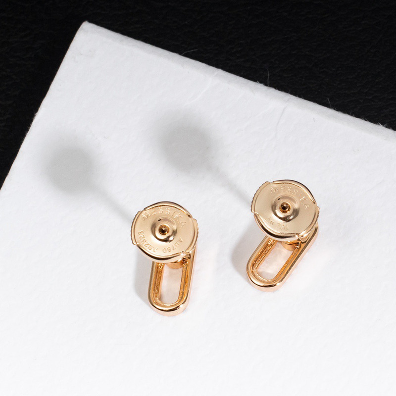 messika move uno Di*m*nd cage stud earrings gold