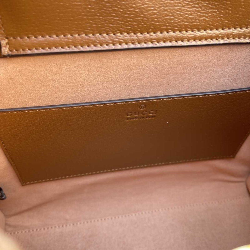 G*u*i diana small tote bag brown