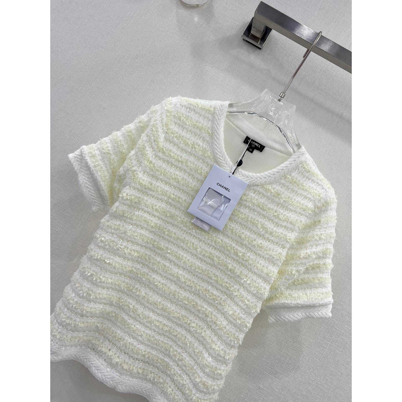 Ch*el shirt short sleeves beige