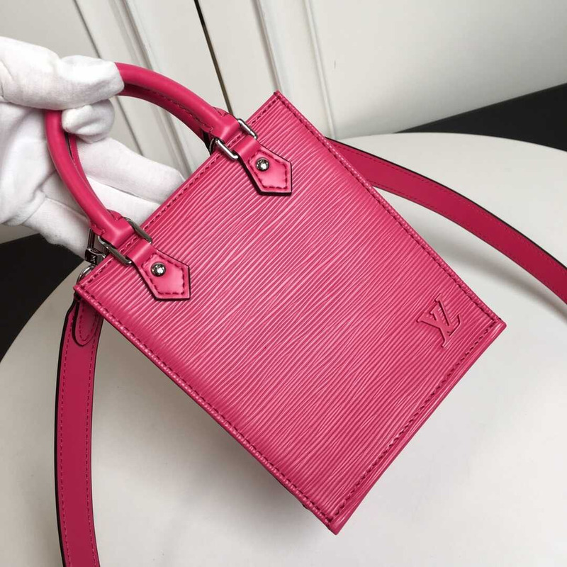 l**is V*t*n petit sac plat epi leather rose pink