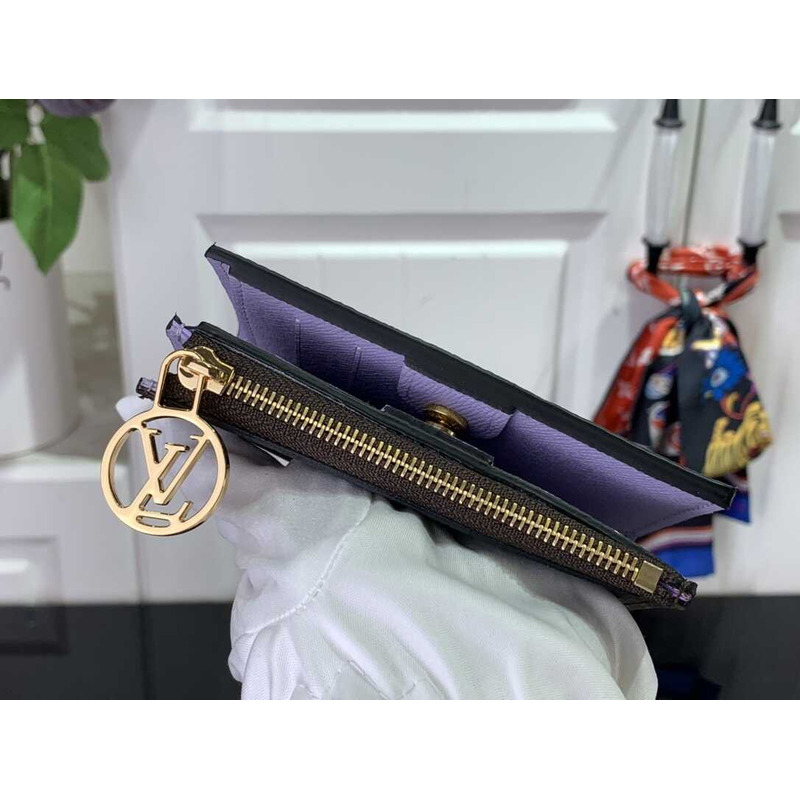 l**is V*t*n zippy wallet monogram purple