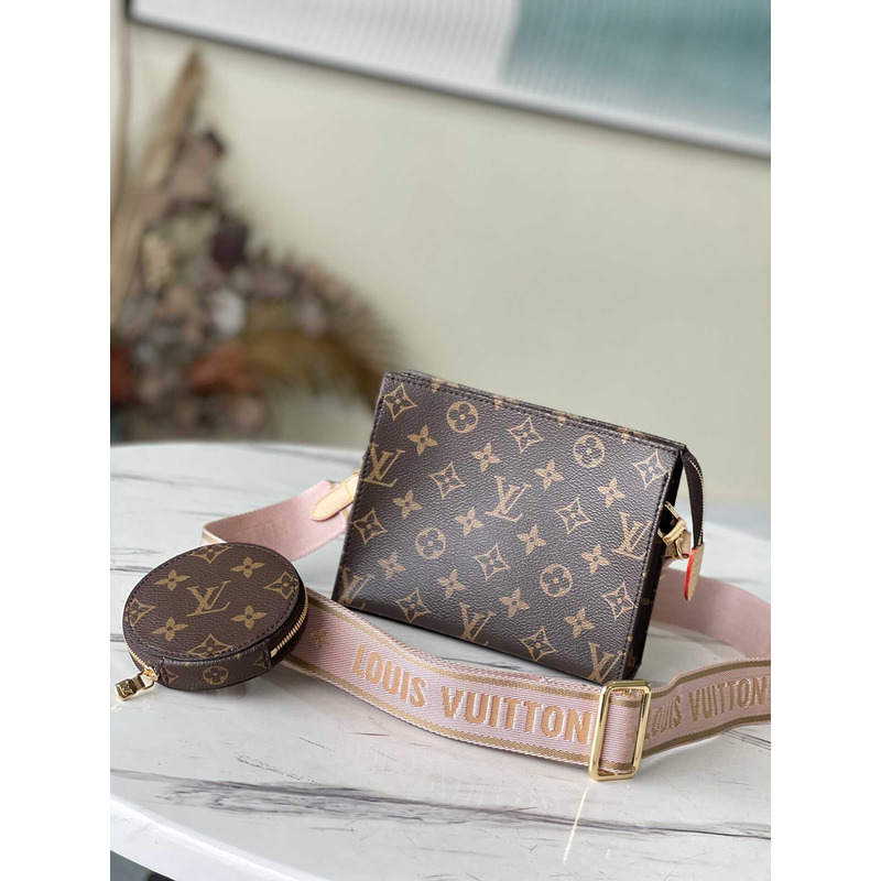 l**is V*t*n multi-pocket crossbody bag pink