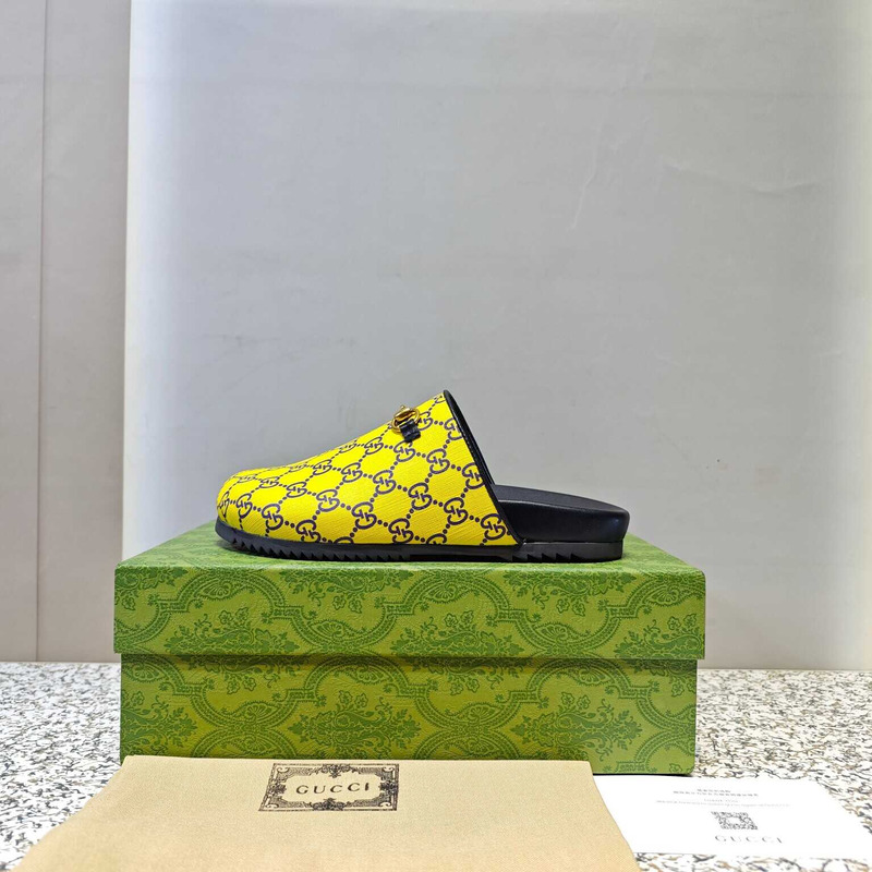 g*u*i gg S*p*e horesbit slippers yellow