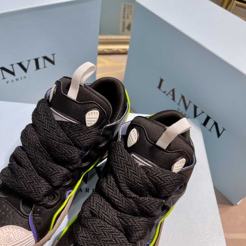 Lanvin Pre-owned Leather Curb Black