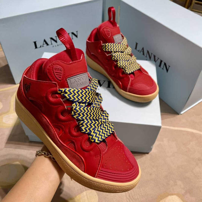 Lanvin Pre-owned Leather Curb Red