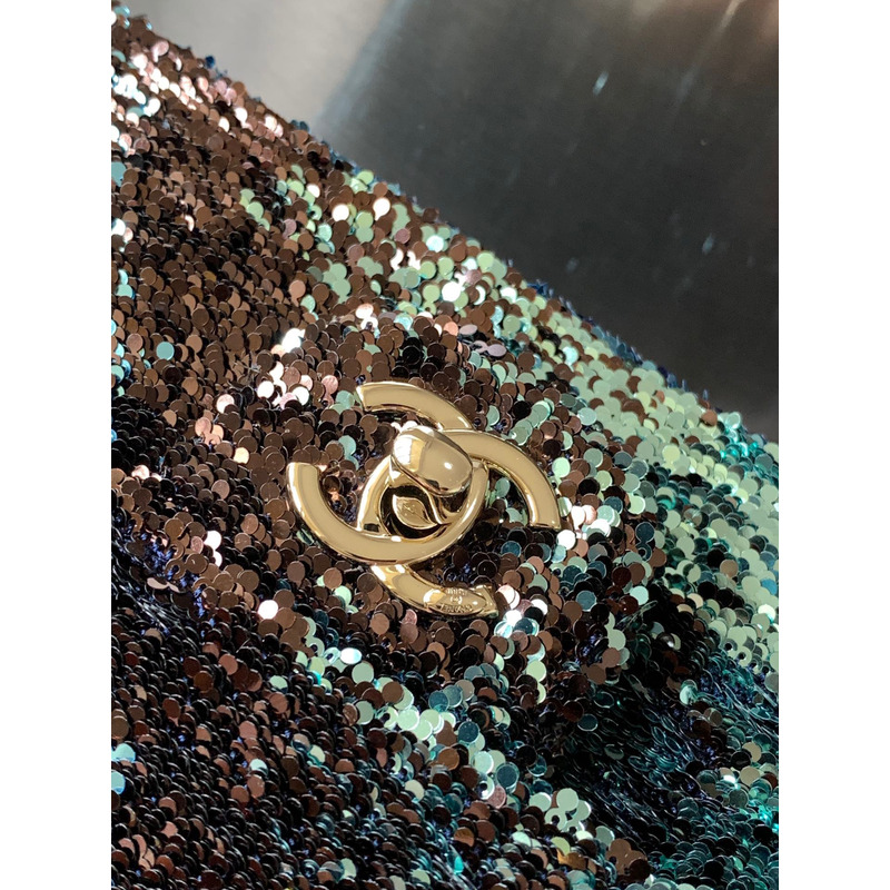 Ch*el mini sequins flap bag