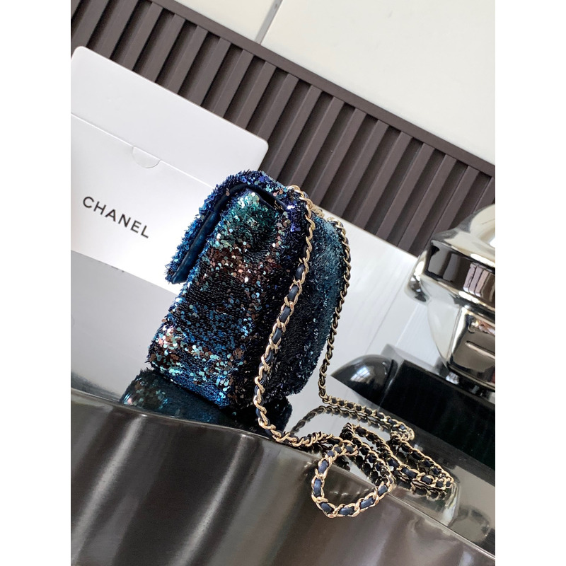 Ch*el mini sequins flap bag