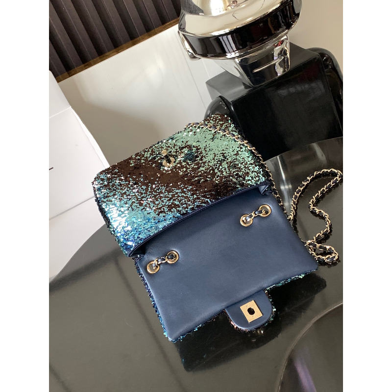 Ch*el mini sequins flap bag