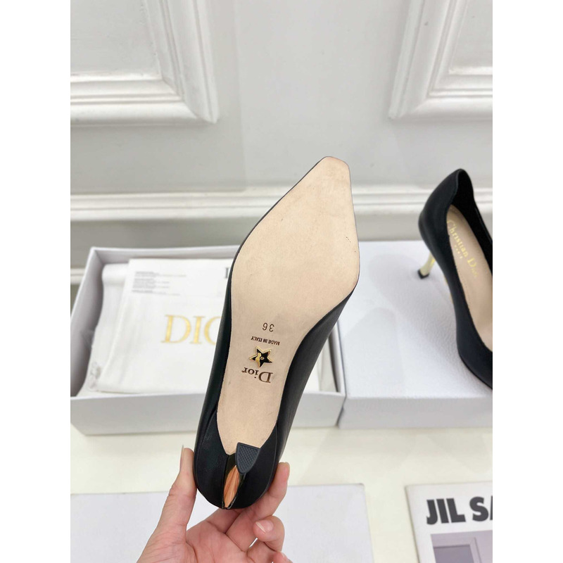 D*or leather heels black