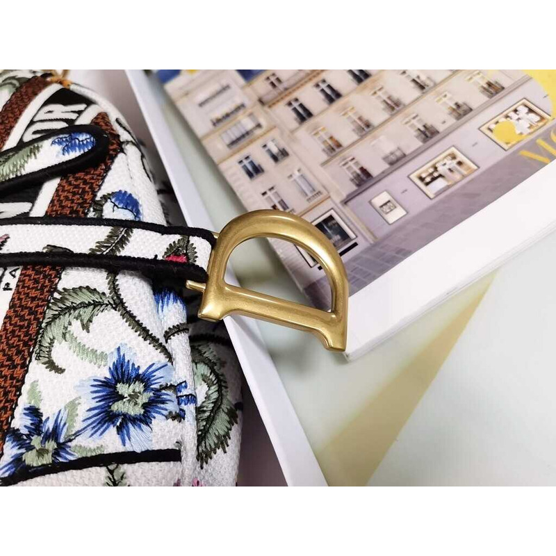 D*or saddle bag embroidery multi color