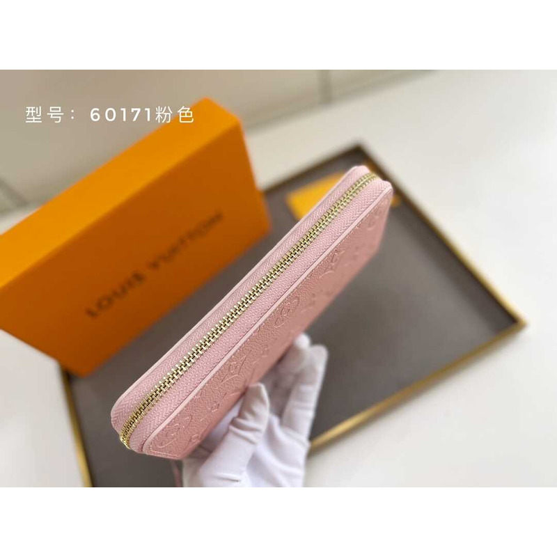 l**is V*t*n zippy vertical wallet pink