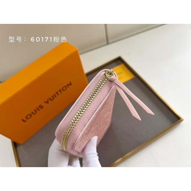 l**is V*t*n zippy vertical wallet pink
