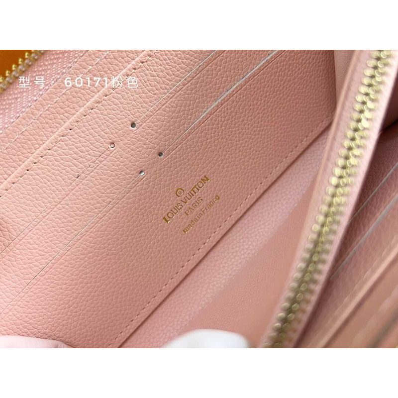 l**is V*t*n zippy vertical wallet pink