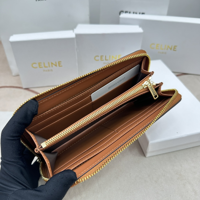 Ce**e long wallets brown wallets
