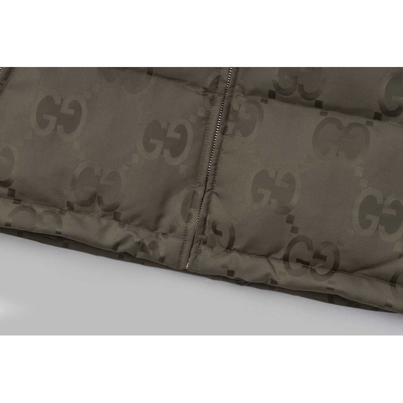G*u*i umbo gg down jacket brown