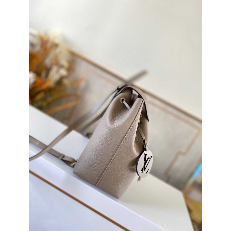 l**is V*t*n monogram empreinte montsouris pm backpack leather bag brown