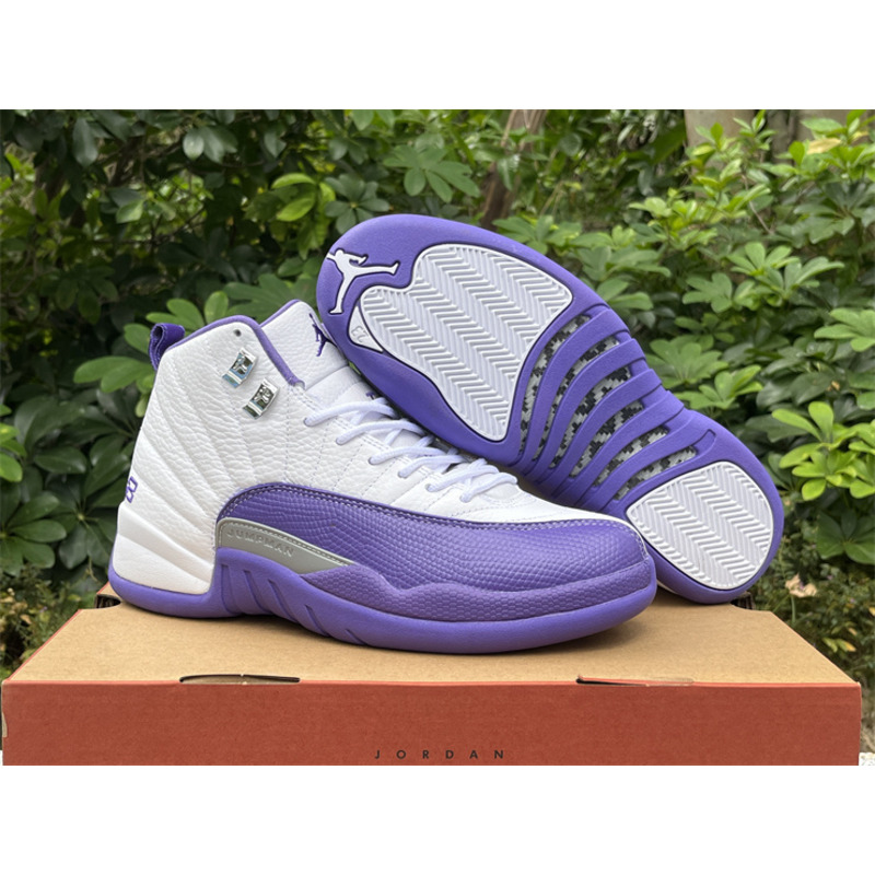 Air Jordan 12 Sneakers Purple White