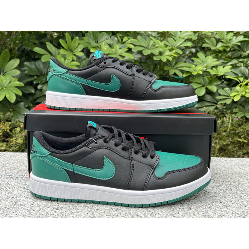 Jordan Air Jordan 1 Low Black And Green