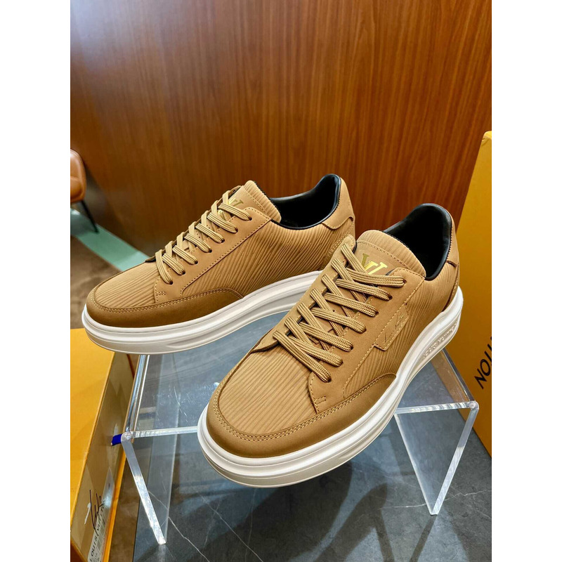 l**is V*t*n sued and deerskin leather sneaker brown