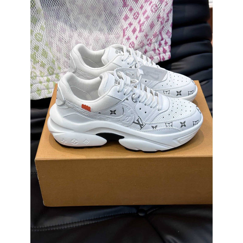 l**is V*t*n monogram x nike sneakers white