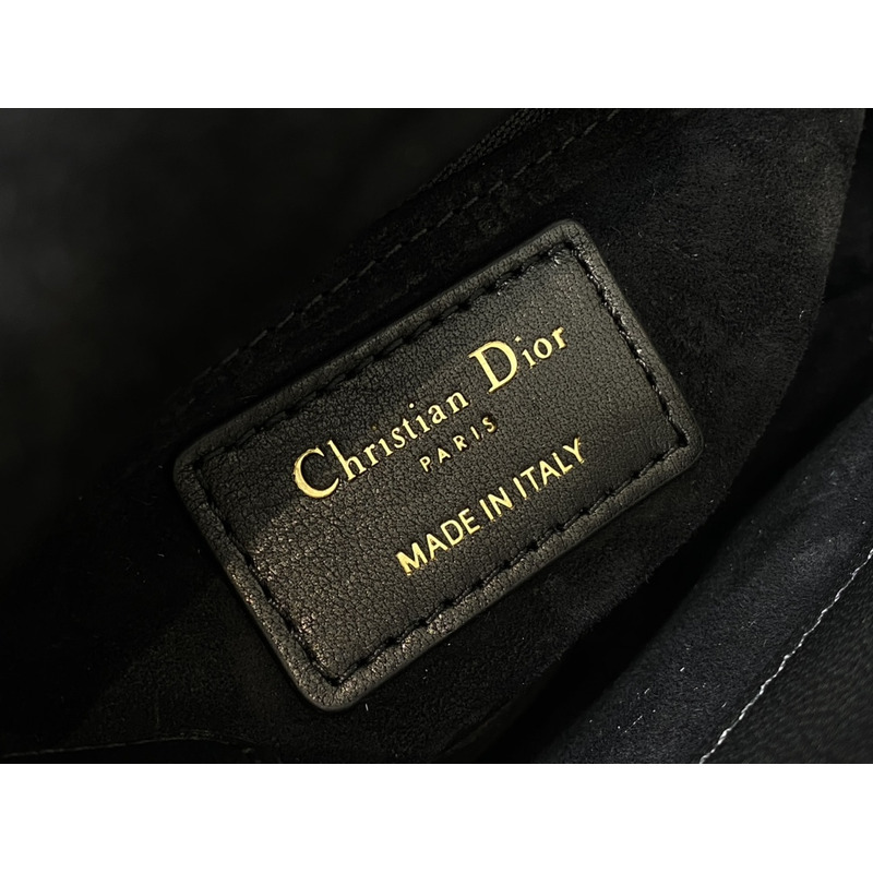 D*or mini lady D*or bag lambskin black