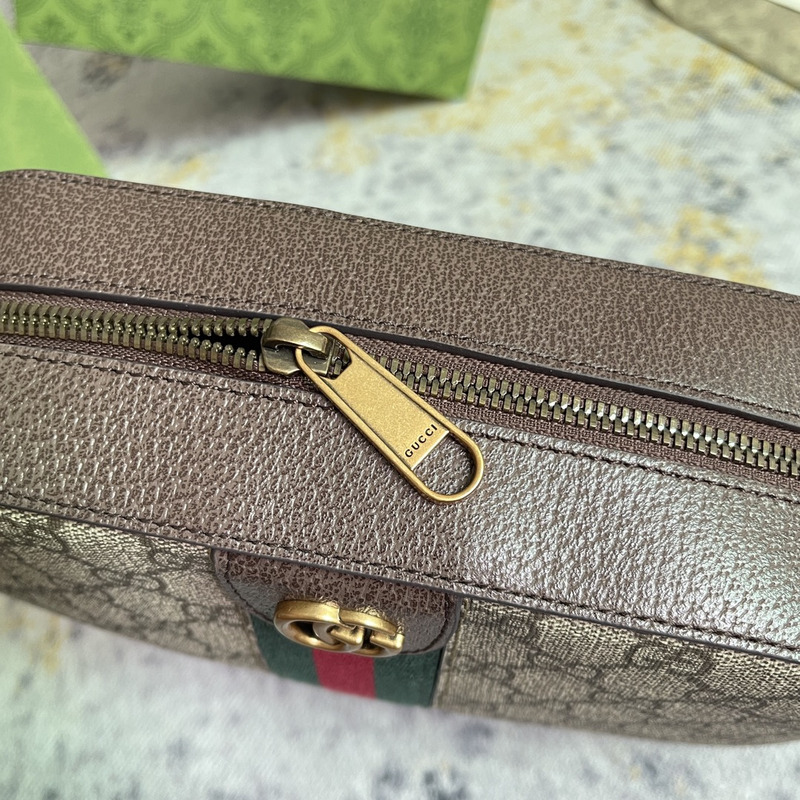 G*u*i kleine ophidia gg schultertasche bag beige- und ebenholzfarbener