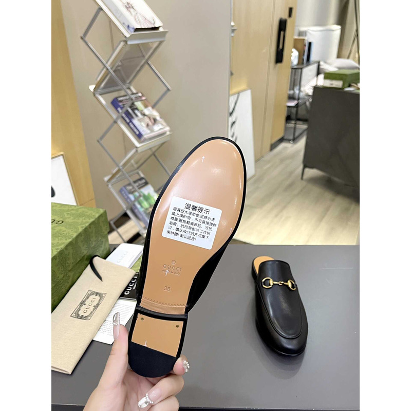 G*u*i slipper princetown aus leder slipper black