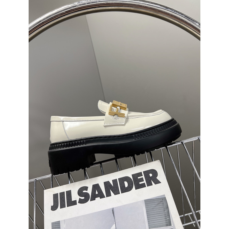 F**di new thick-soled martin boots white