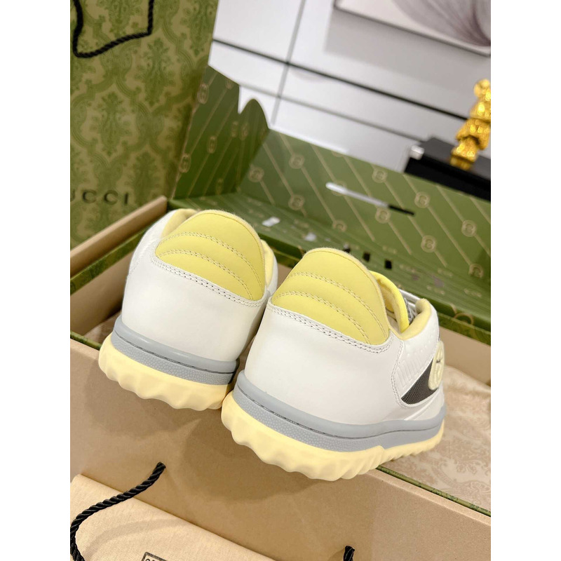 G*u*i mac80 sneakers off white gray and yellow