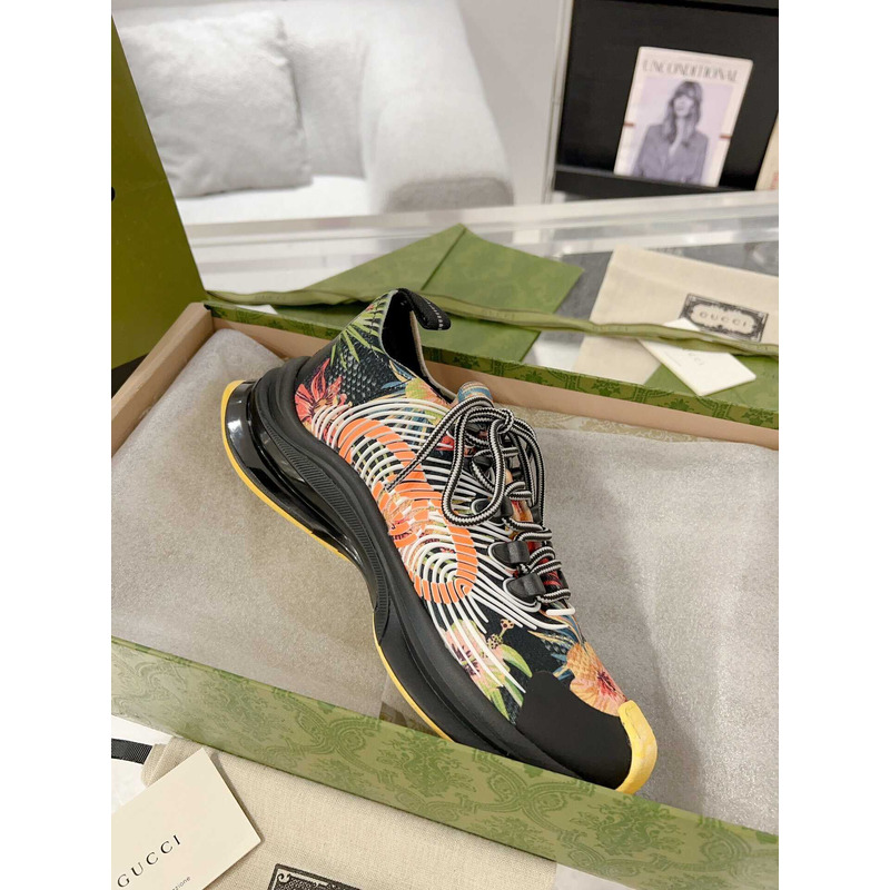 G*u*i run floral print sneakers multi