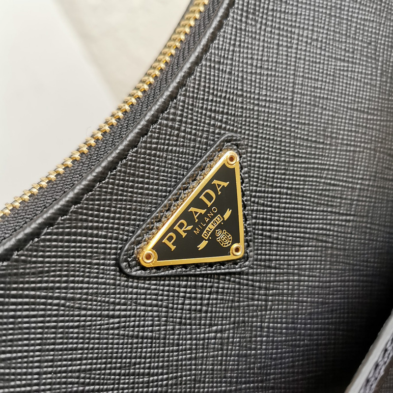 Pra*a Pra*a saffiano leather re-edition 2005 black bag