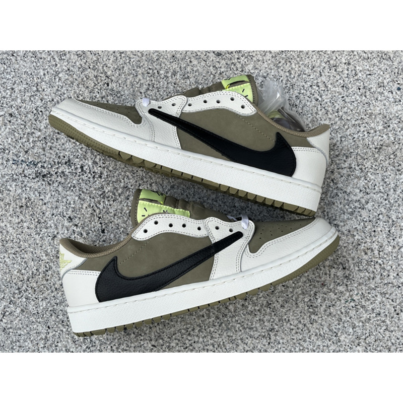 Jordan 1 Retro Low Golf Travis Scott Neutral Olive