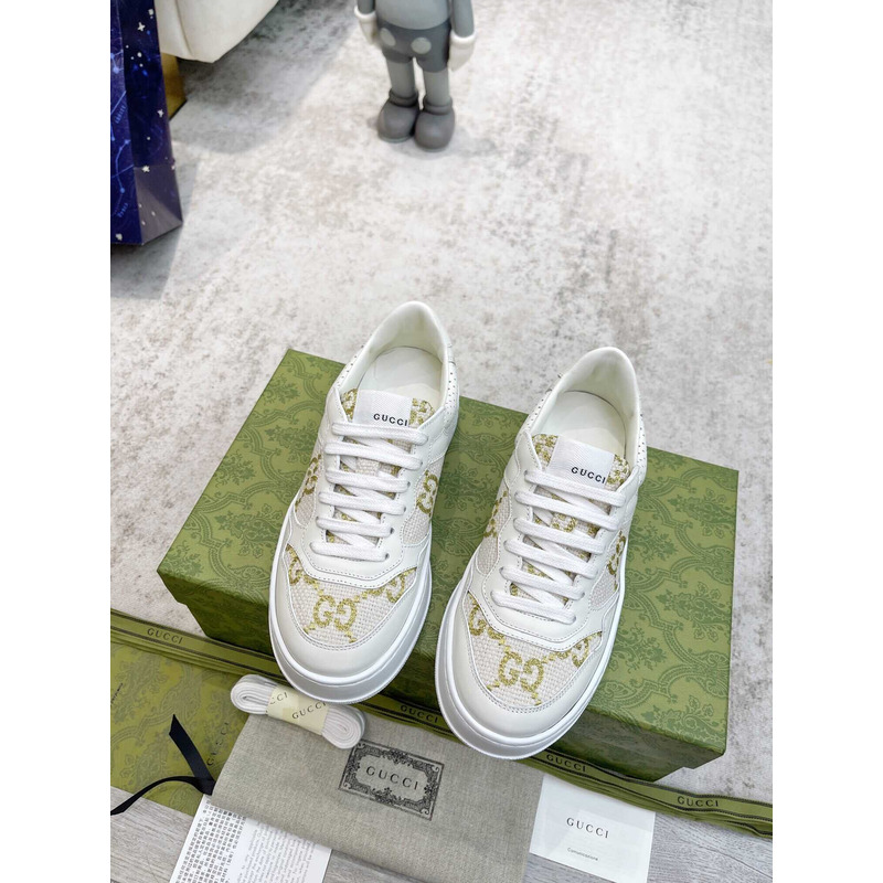 G*u*i damensneaker mit gg weißes