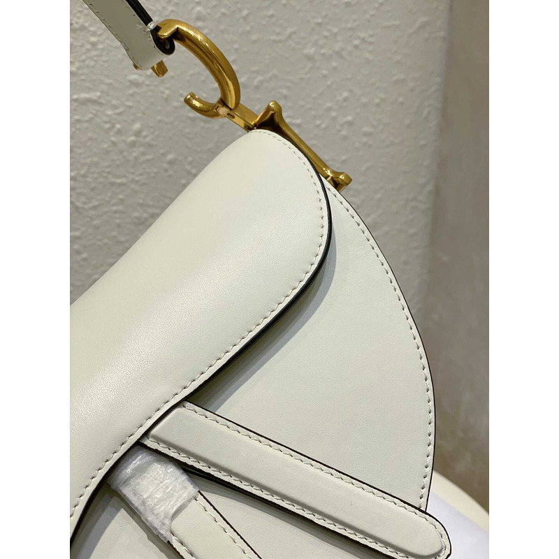 D*or saddle bag with strap dusty ivory