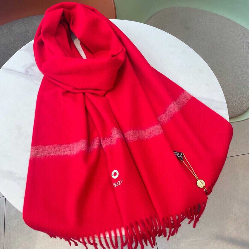 Loro piana Cashmere Scarf Red