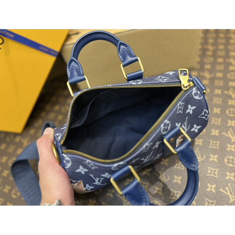 l**is V*t*n keepall bandoulière 25 ink blue