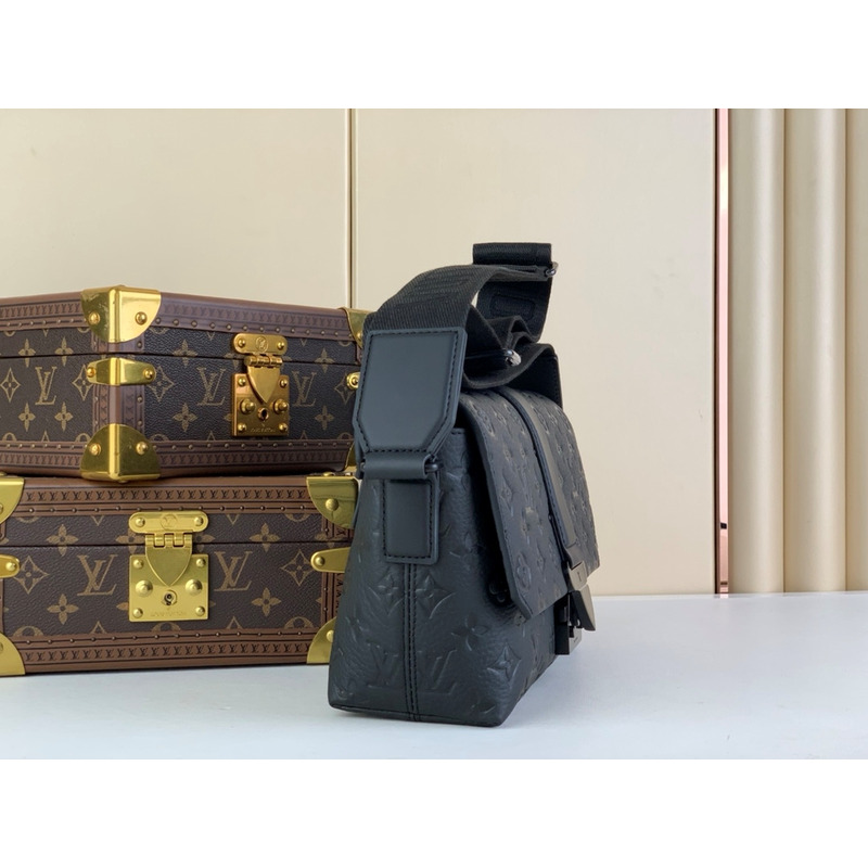 l**is V*t*n s-cape messenger taurillon monogram embossed cowhide leather