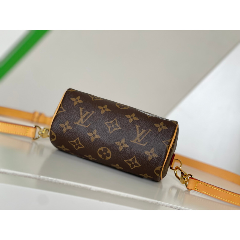 l**is V*t*n nano speedy monogram coated canvas pink