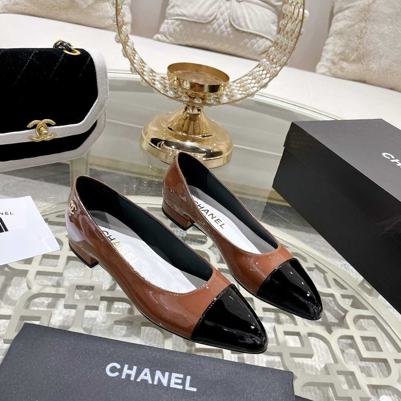 Ch*el flats brown and black