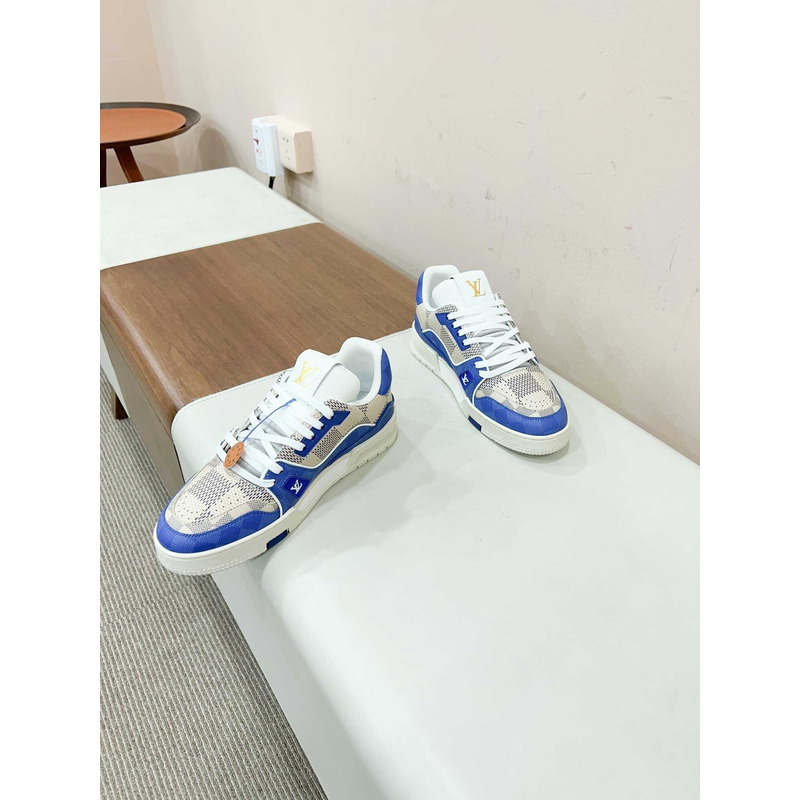 l**is V*t*n trainer sneakers white and blue