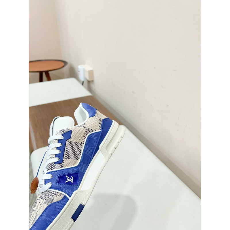 l**is V*t*n trainer sneakers white and blue