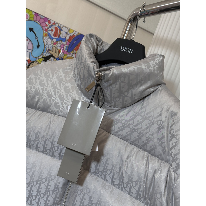 D*or grey unisex down jacket