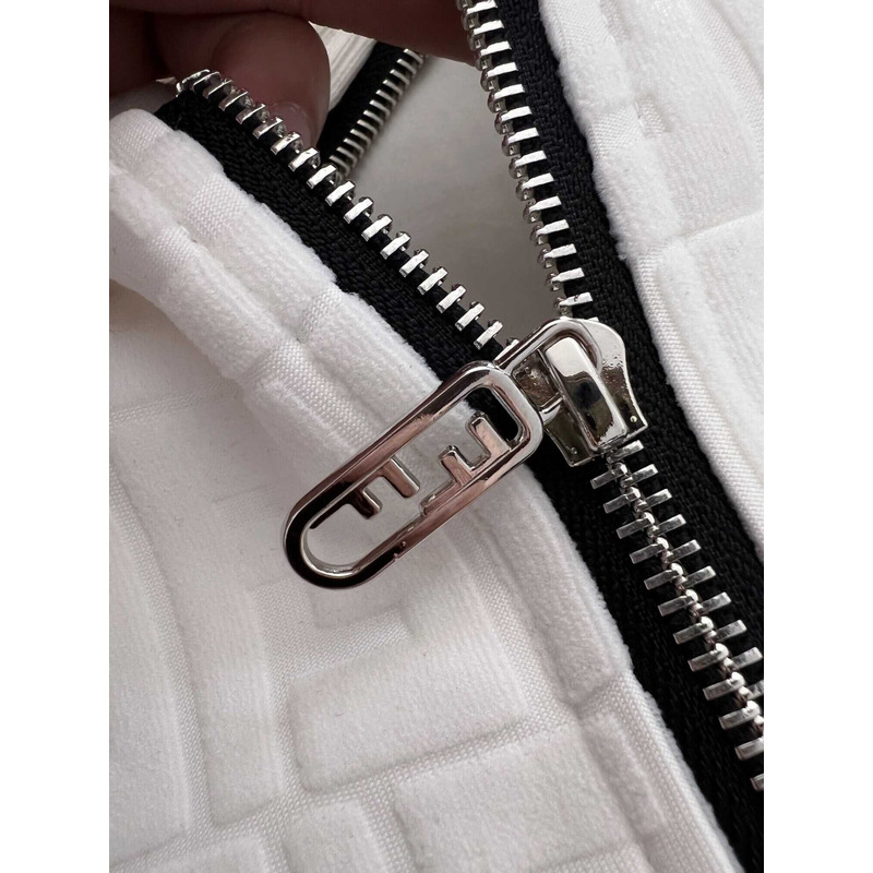 F**di zipped jacket and pants white