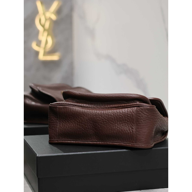 Saint Laurent Niki Medium Bag Grained Lambskin Burgundy