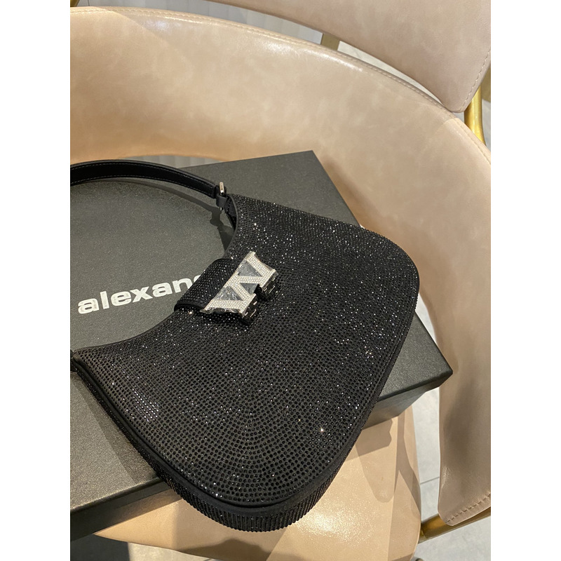 Alexander Wang Denim Mini Shoulder Bag Black