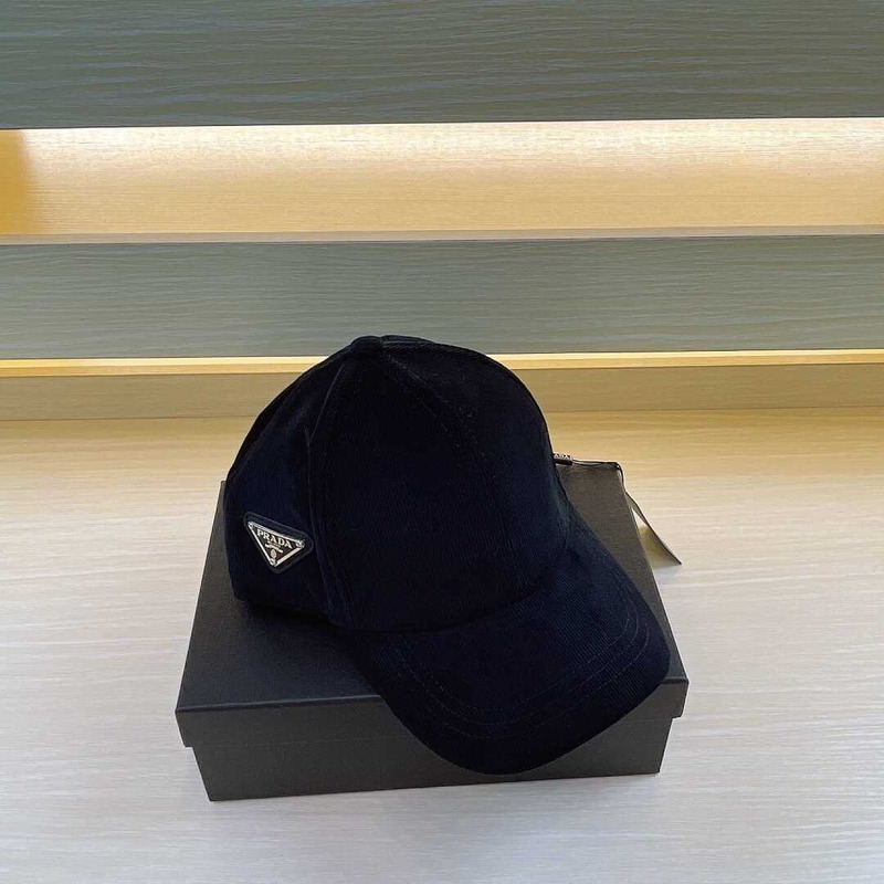 Pra*a re-nylon baseball cap black