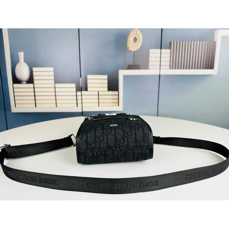 d*or safari N0*H-south mini tote bag black